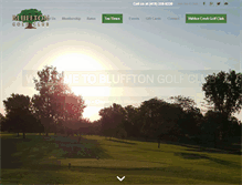 Tablet Screenshot of blufftongolfclub.net